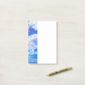 ポストイット ノーツ ビーチ ハウス 白い鳩 海 (デスク上)