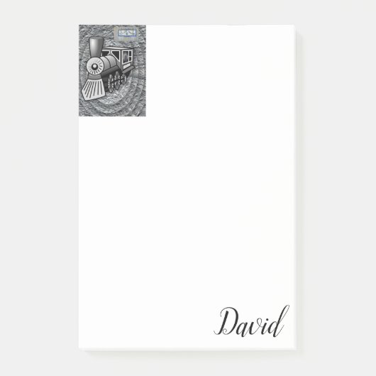 ポストイット ノーツ ヴィンテージ トレイン (正面)