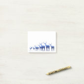 ポストイット・ノートの鹿メリークリスマス ポストイット (デスク上)