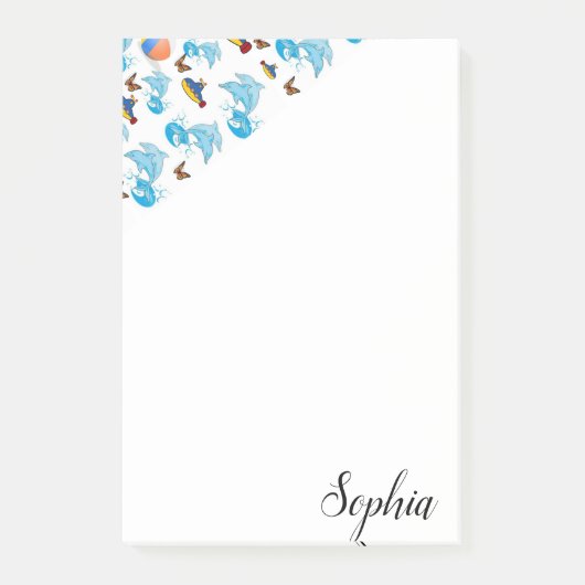 ポストイット ノート イルカ (正面)