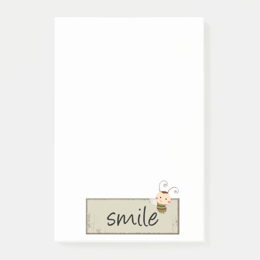 ポストイット ノート スマイル ハチ (正面)