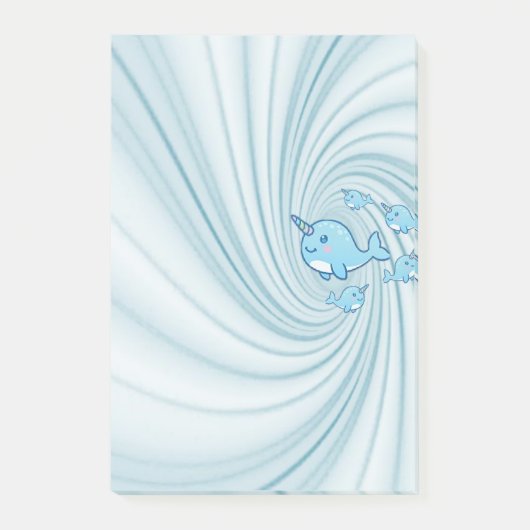 ポストイット ノート ナルワール ブルー (正面)