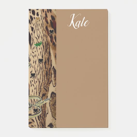 ポストイット ノート レオパード (正面)