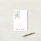 ポストイット ノート 猫 子猫の色付け (デスク上)