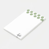 ポストイット ノート 緑の丸 (アングル)