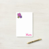 ポストイット ノート 花柄 (デスク上)