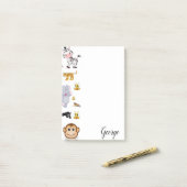 ポストイット ノート 象 虎 猿 (デスク上)