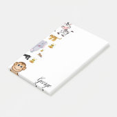 ポストイット ノート 象 虎 猿 (アングル)