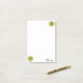 ポストイット ノート 黄色 レモン (デスク上)