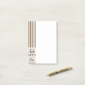 ポストイット ブラウン ストライプ (デスク上)