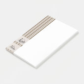 ポストイット ブラウン ストライプ (アングル)