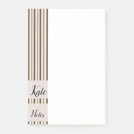 ポストイット ブラウン ストライプ (正面)
