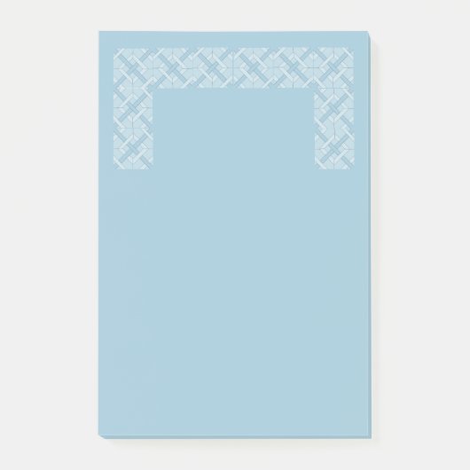 ポストイット(lrg) – 青で織り込まれたダイヤモンド ポストイット (正面)