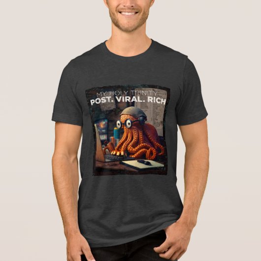 ポストウイルスリッチ – Squid Gamer トライブレンドTシャツ (正面)