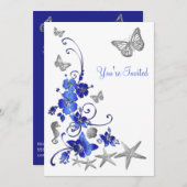 ポストウェディングレセプショントロピカルビーチテーマ招待状 招待状 (正面/裏面)