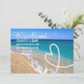 ポストウェディングレセプションパーティーサニービーチシーン 招待状 (スタンド正面)