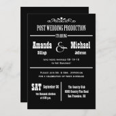 ポストウェディングレセプション招待状 – シアタースタイル 招待状 (正面/裏面)