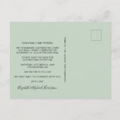 ポストウェディングレセプション日付のセージを保存 案内ポストカード (裏面)