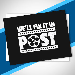 ポストエディタービデオ映画撮影で修正する ポストカード