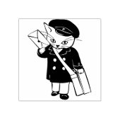 ポストオフィスのキャットスタンプ ラバースタンプ (インプリント)