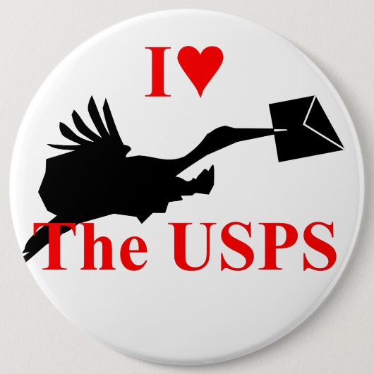 ポストオフィスのボタンが大好き 缶バッジ (正面)