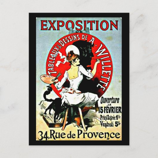 ポストカクラシックージ – ヴィンテージ – ジュールチェレ12 ポストカード (正面)