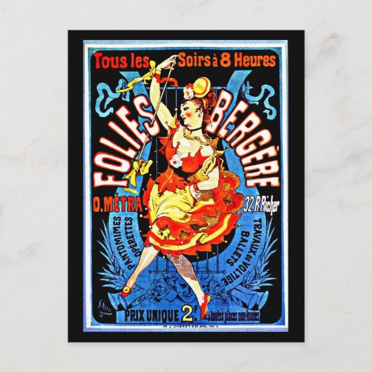 ポストカクラシックージ – ヴィンテージ – ジュールチェレ33 ポストカード (正面)