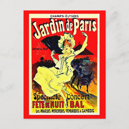 ポストカクラシックージ – ヴィンテージ – ジュールチェレ35 ポストカード (正面)