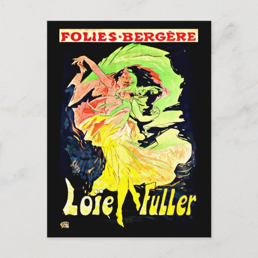 ポストカクラシックージ・ヴィンテージ・ジュール・チェレ6 ポストカード (正面)