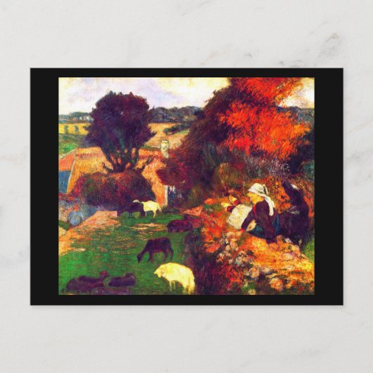 ポストカクラシックード/ヴィンテージ – ポール・ゴーギャン16 ポストカード (正面)