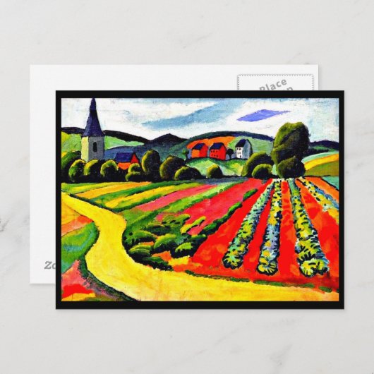 ポストカクラシックーヴィンテージアートマ威厳があるック4 ポストカード (正面/裏面)