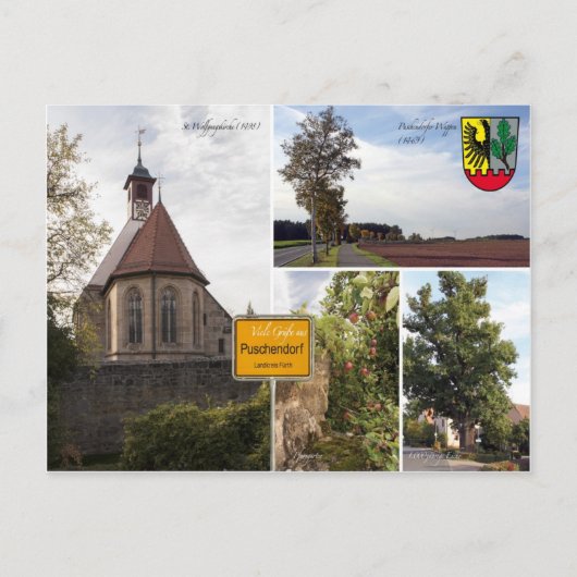 ポストカルテプシュベンドルフセヘンヴュルディッケイテン ポストカード (正面)