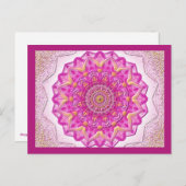 ポストカルテマジックマンダラマゼンタ ポストカード (正面/裏面)