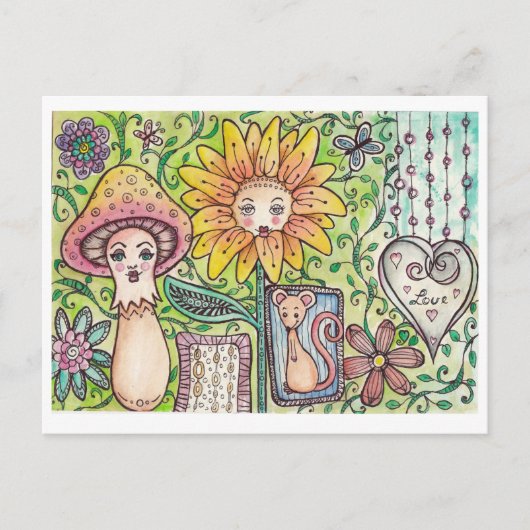 ポストカルテミットルスティジェムファンタジエモティヴ ポストカード (正面)