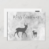 ポストカルテメリークリスマスヒルシュ ポストカード (正面/裏面)