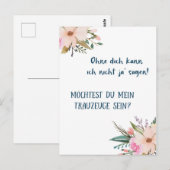 ポストカルテ – ウィルストデュメイントラウズーゲセイン ポストカード (正面/裏面)