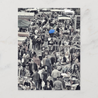 ポストカルテ「Blauer Schirm in grauer Masse」 ポストカード