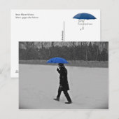 ポストカルテ – gegen den Schnee ポストカード (正面/裏面)