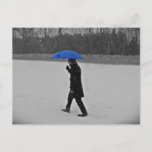 ポストカルテ – gegen den Schnee ポストカード (正面)