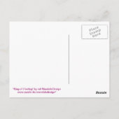 ポストカルト17 "癒しの王" ポストカード (裏面)