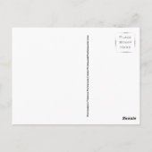 ポストカードでの焚き火 ポストカード (裏面)