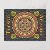ポストカードとしての樽型サボテン曼荼羅2 ポストカード (正面)