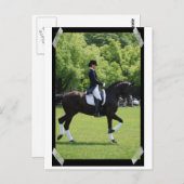 ポストカードにドレスセージ馬ショーのライダー ポストカード (正面/裏面)