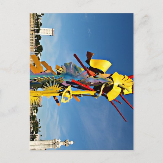 ポストカードに作成されたボランティア活動への献上品 ポストカード (正面)