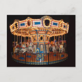 ポストカードに印刷された回転木馬写真 ポストカード (正面)