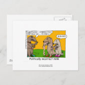 ポストカードに描かれたP.I.ミンク漫画 ポストカード (正面/裏面)