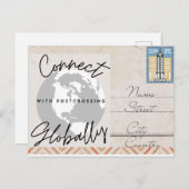 ポストカードのグローバル接続 ポストカード (正面/裏面)