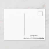 ポストカードのハート ポストカード (裏面)