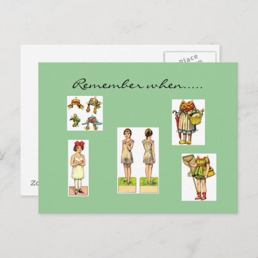 ポストカードのヴィンテージを記憶する ポストカード (正面/裏面)