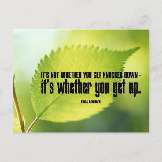 ポストカードの感動的取得 ポストカード (正面)